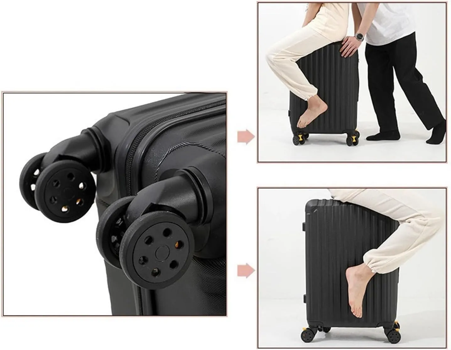 Carry-on Suitcase Luggage Suitcase With Spinner Wheels Hardshell Lightweight Rolling Suitcases For Business Travel Carry-on Suitcases Carry On Luggages (Color : Pink, Size : 20in)