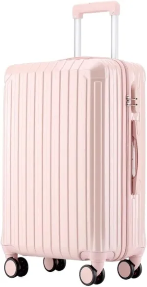 Carry-on Suitcase Luggage Suitcase With Spinner Wheels Hardshell Lightweight Rolling Suitcases For Business Travel Carry-on Suitcases Carry On Luggages (Color : Pink, Size : 20in)