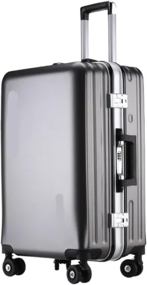 Carry-on Suitcase Luggage Suitcases Aluminum Frame Usb Rechargeable Luggage Hard Shell Suitcases With Wheels Carry-on Suitcases Carry On Luggages (Color : G, Size : 20inch)