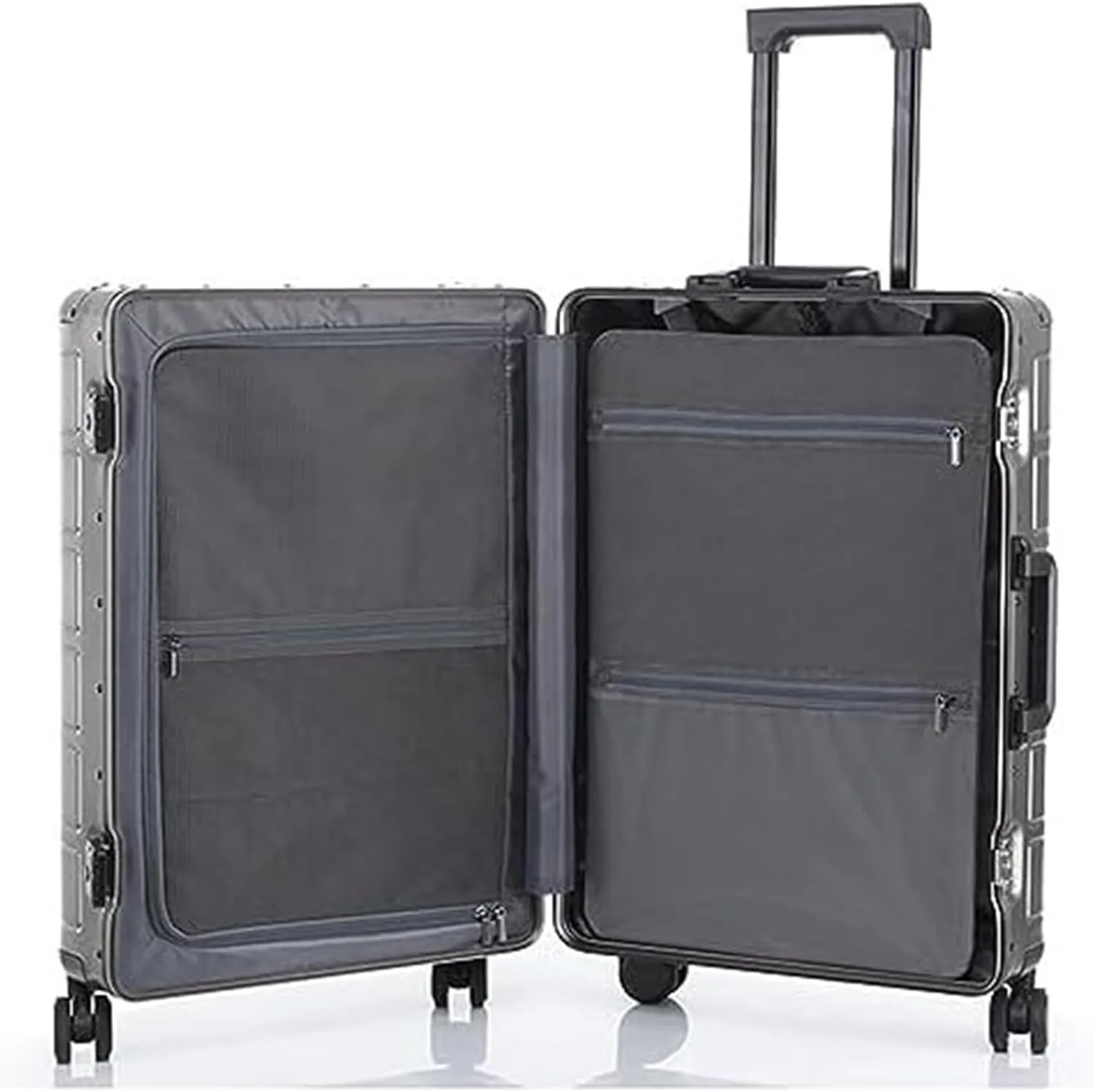 Carry-on Suitcase Luggage Travel Case Hardshell Carry-on Luggage With Silent Airplane Spinner Wheels Suitcase Carry-on Suitcases Carry On Luggages (Color : Black, Size : 20inch)