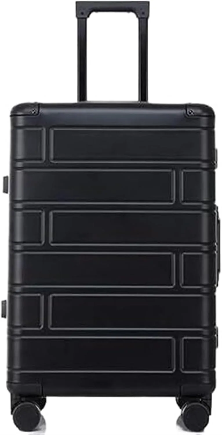 Carry-on Suitcase Luggage Travel Case Hardshell Carry-on Luggage With Silent Airplane Spinner Wheels Suitcase Carry-on Suitcases Carry On Luggages (Color : Black, Size : 20inch)