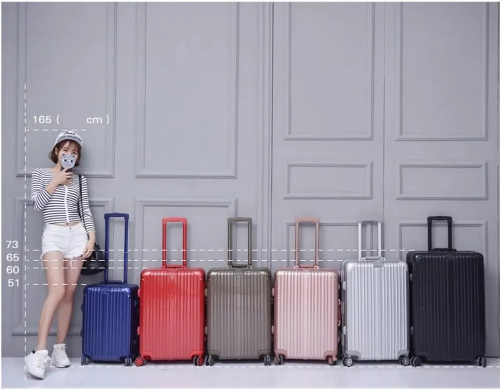 Carry-on Suitcase Luggage Travel Luggage Suitcase Spinner With Wheels,Hardside Carry On Suitcase For Travel Carry-on Suitcases Carry On Luggages (Color : Red, Size : 24in)
