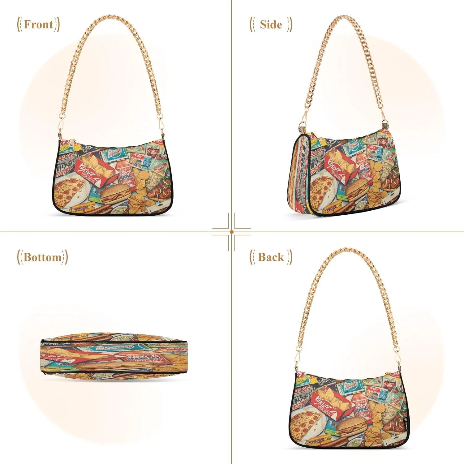 Cartoon Fire Trucks Mini Clutch Purses for Women, Trendy Handbags