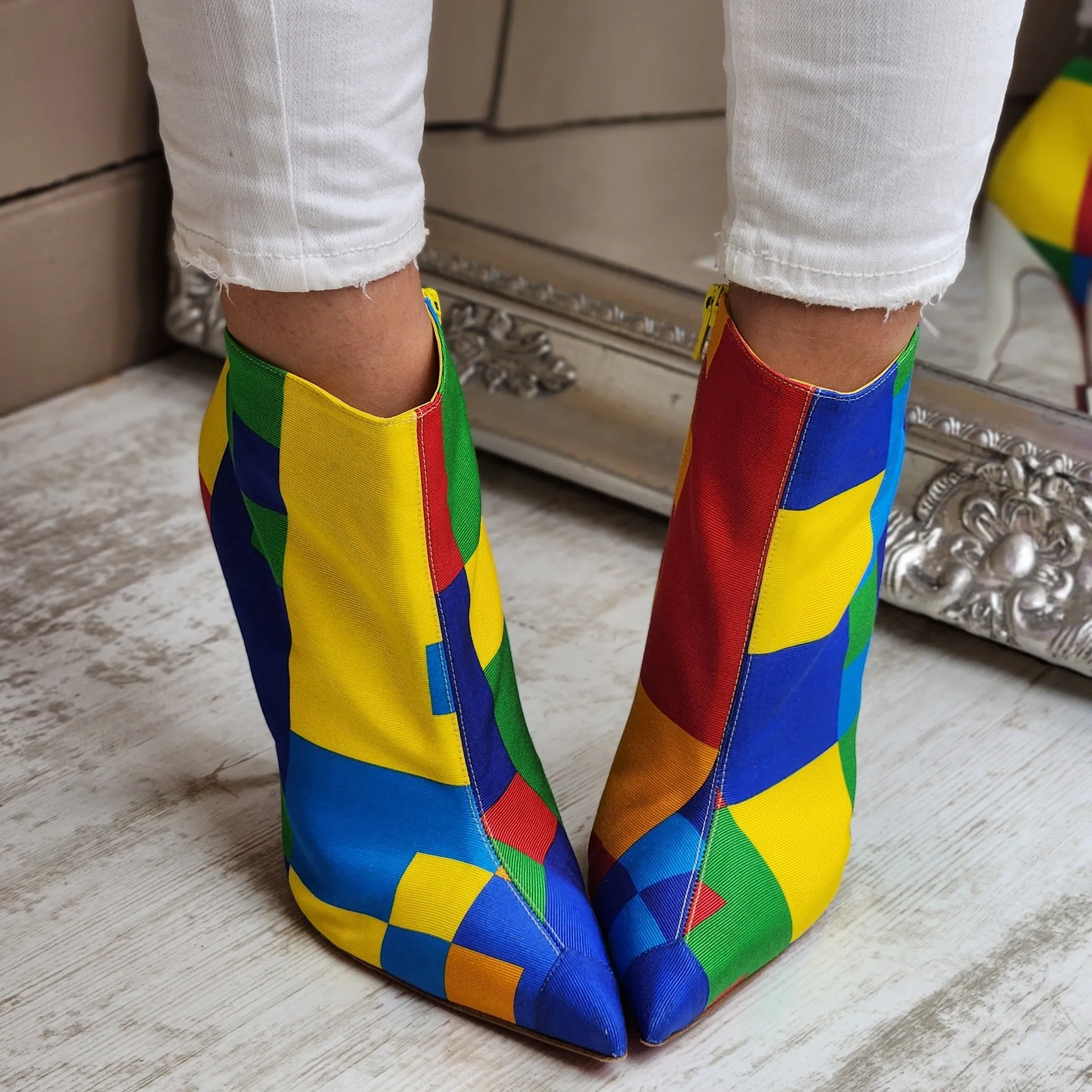 CHRISTIAN LOUBOUTIN SO KATE WAWY HEEL BOOTS EU 41/ UK 8