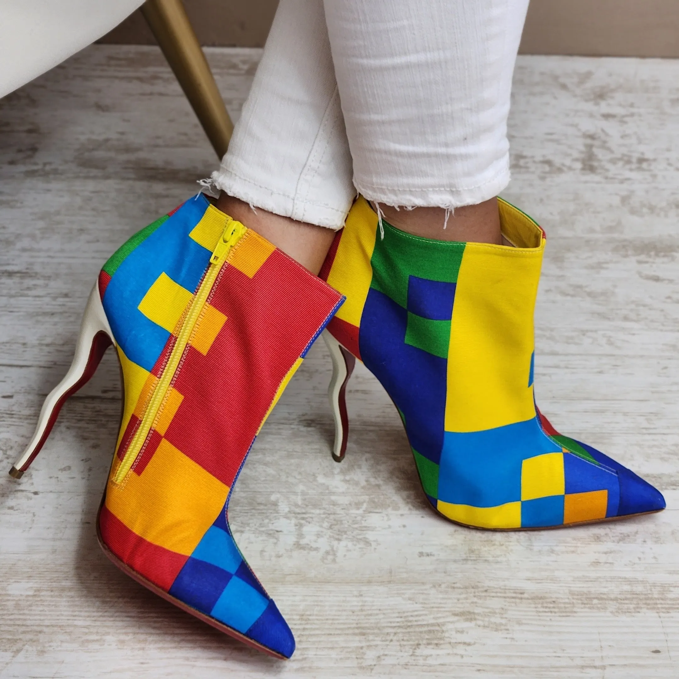 CHRISTIAN LOUBOUTIN SO KATE WAWY HEEL BOOTS EU 41/ UK 8