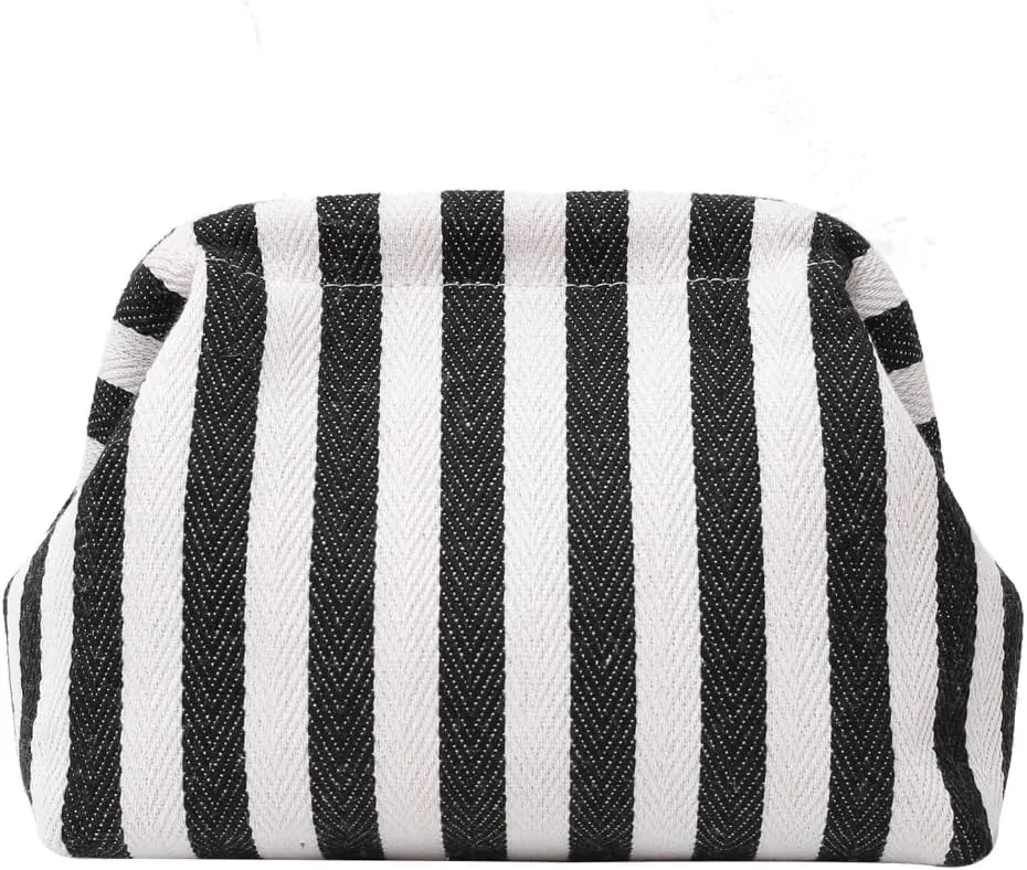 Compact and Stylish Crochet Handbag for Women Knitted Dumpling Clutch Purse Fashionable Makeup Bag Cosmetic Pouches