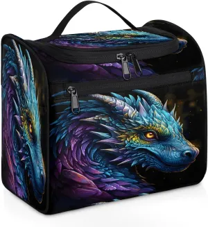 Cool Dragon Travel Toiletry Bag for Men and Women, Large Hanging Makeup Bag Organizer Toiletries Bag for Travel, Cosmetic Bag with Handle