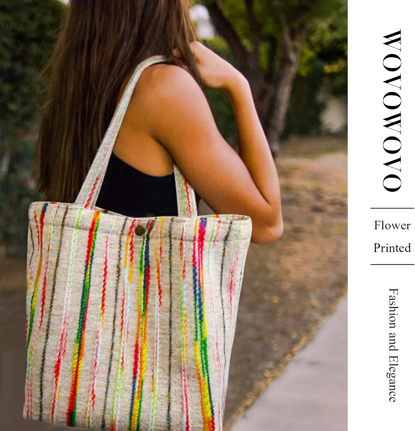 Corduroy Tote Bag for Women
