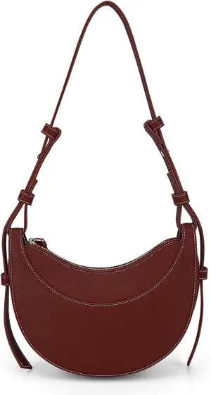 Crescent Bag Saddle Shoulder Purse for Women Trendy Hobo Handbag Crossbody Bag Dumpling