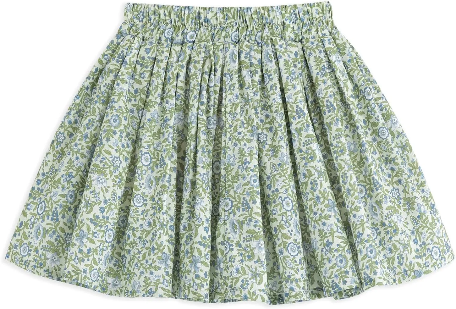 Curipeer Toddler Girls Short Ruffle High Waisted Floral Pleated Skirts 18M-8T