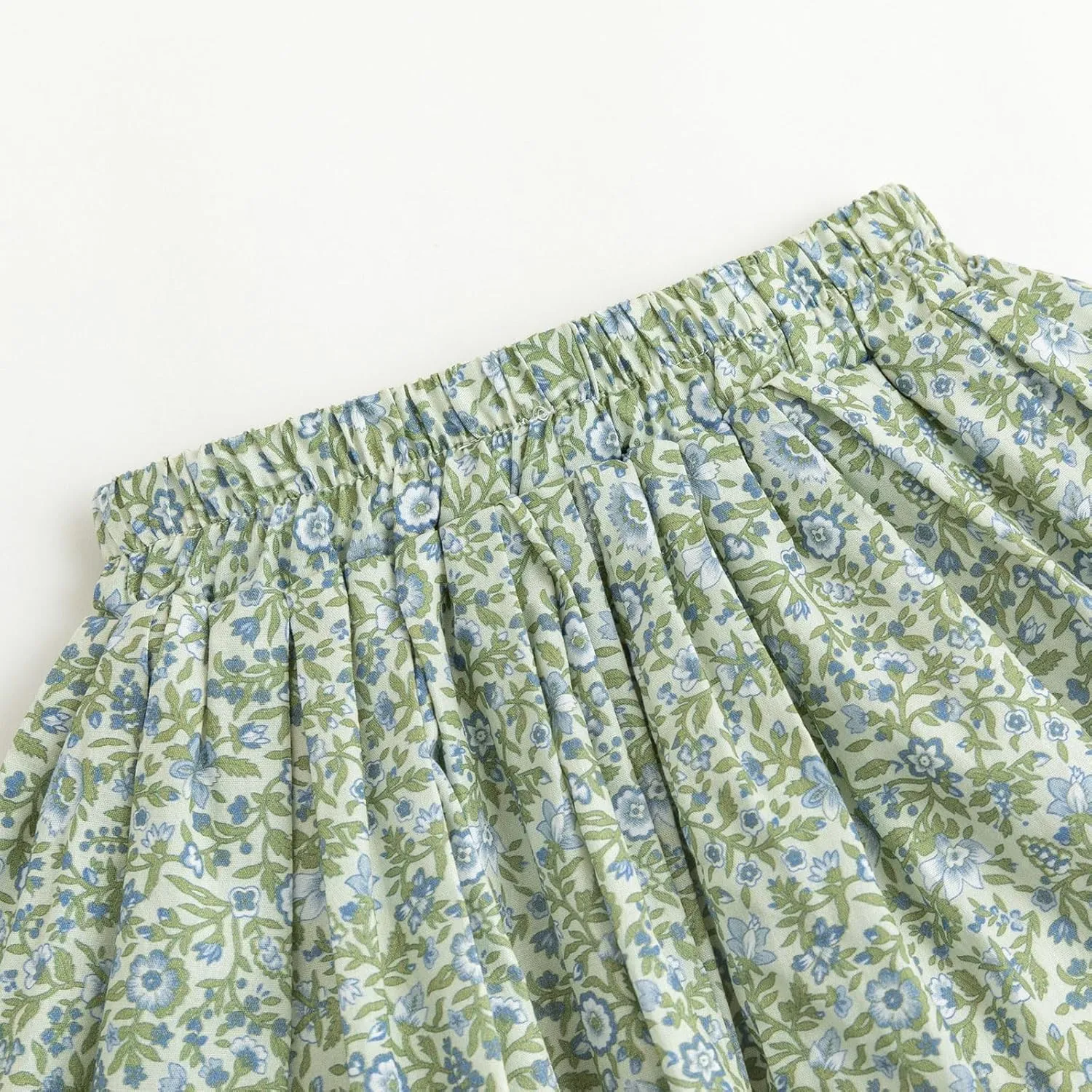 Curipeer Toddler Girls Short Ruffle High Waisted Floral Pleated Skirts 18M-8T