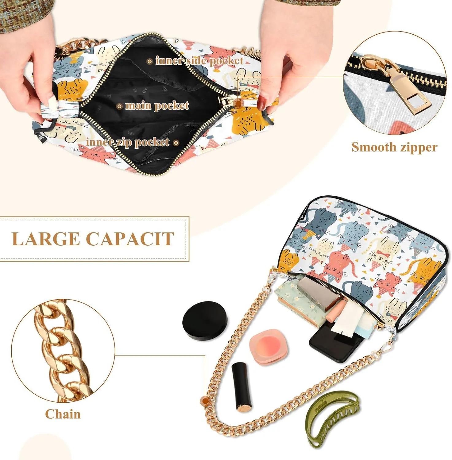 Cute Squirrel Hand Bag for Women, Purses for Women Trendy