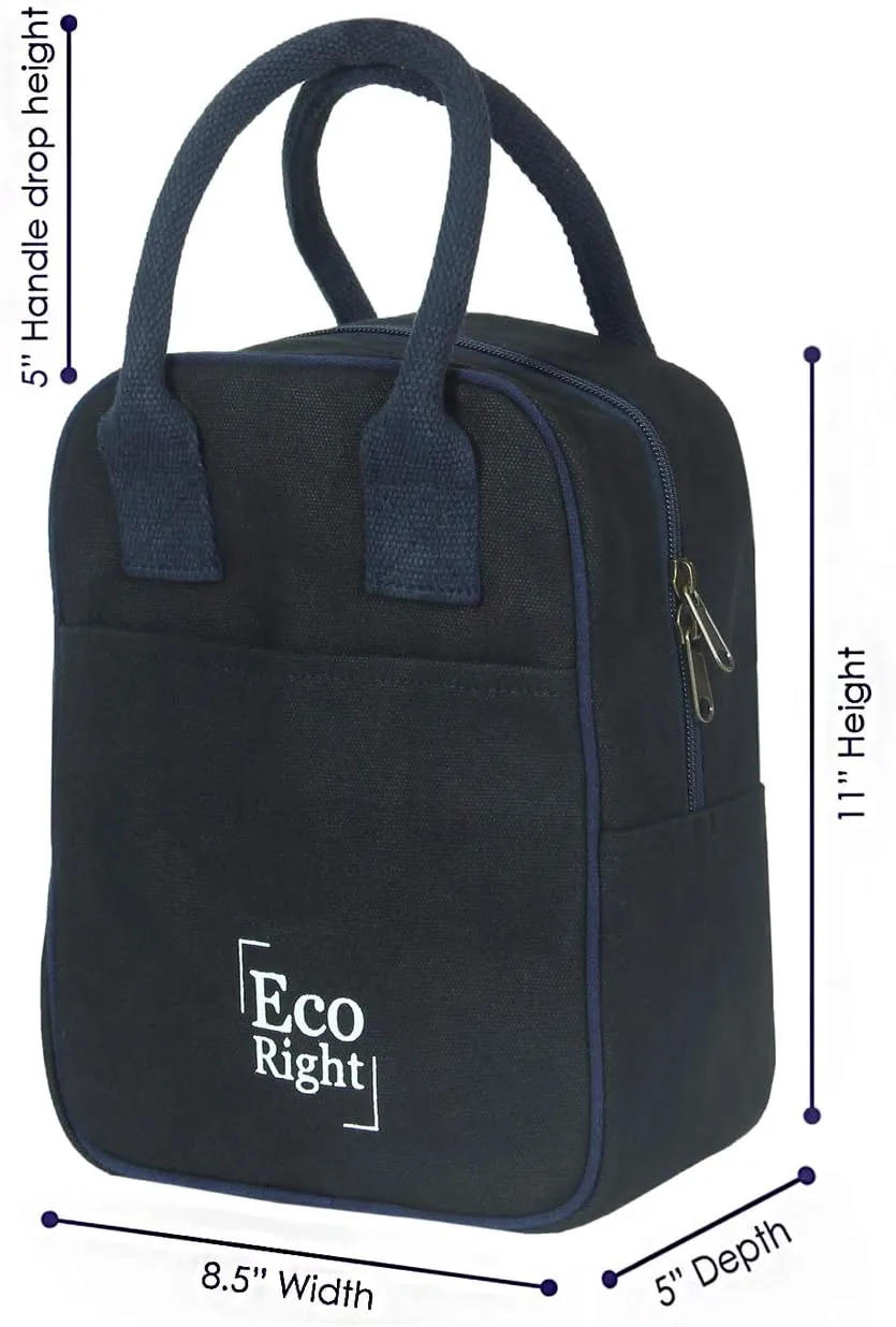 Eco Right Insulated Lunch Bag Women, Work Lunch Box for Men, Adults