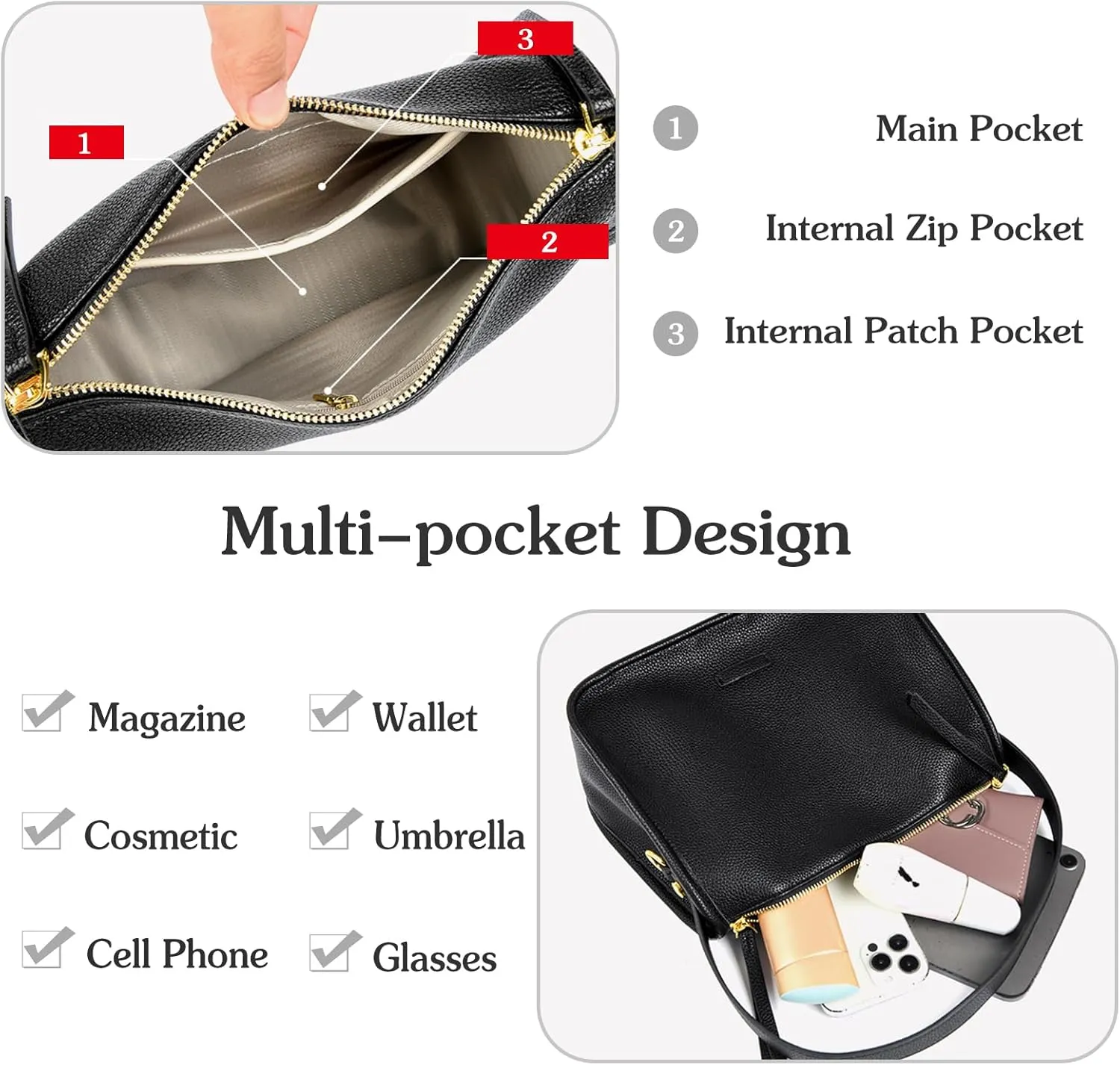 Fashion Handbag PU Leather Shoulder Bag Ladies Crossbody Bag Top-handle Bag Women Messenger Bag Elegant Tote Bag
