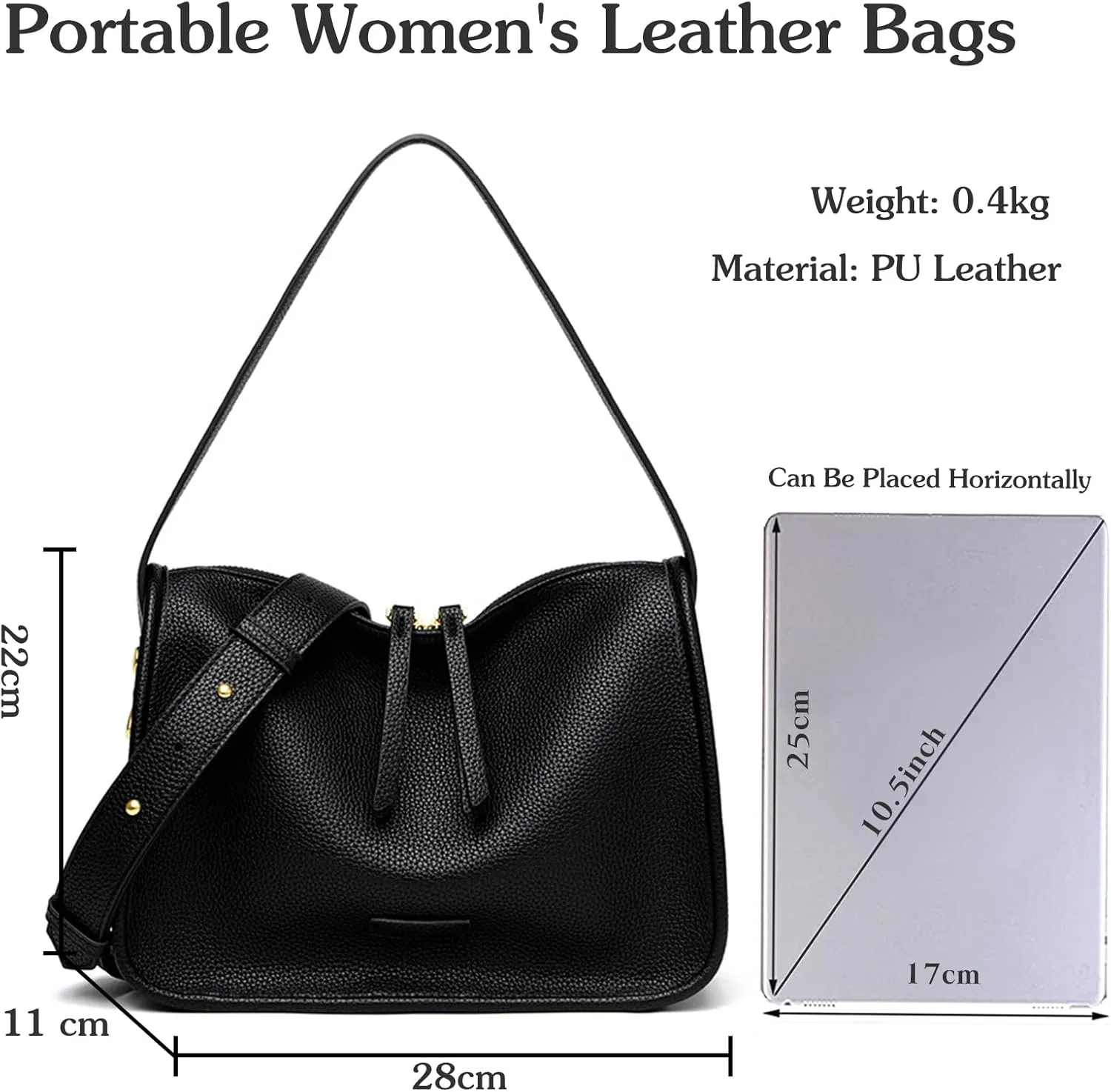 Fashion Handbag PU Leather Shoulder Bag Ladies Crossbody Bag Top-handle Bag Women Messenger Bag Elegant Tote Bag
