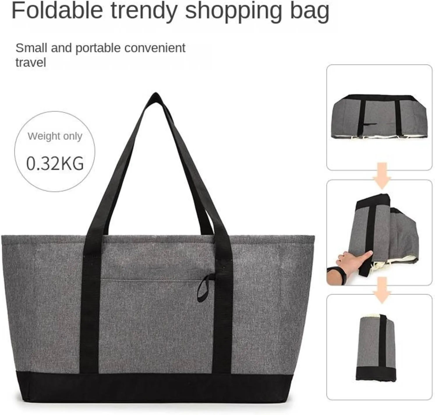 Foldable shopping bag large capacity multifunctional thermal bag women's bag handbag mummy bag