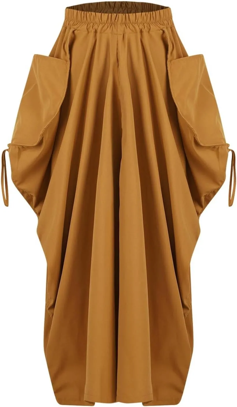 for Women Maxi Long Midi Knee High Loose Fit High Cut Plain Skirt Women 2025 Y2K