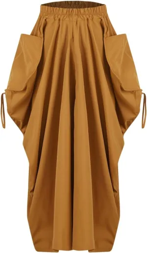for Women Maxi Long Midi Knee High Loose Fit High Cut Plain Skirt Women 2025 Y2K