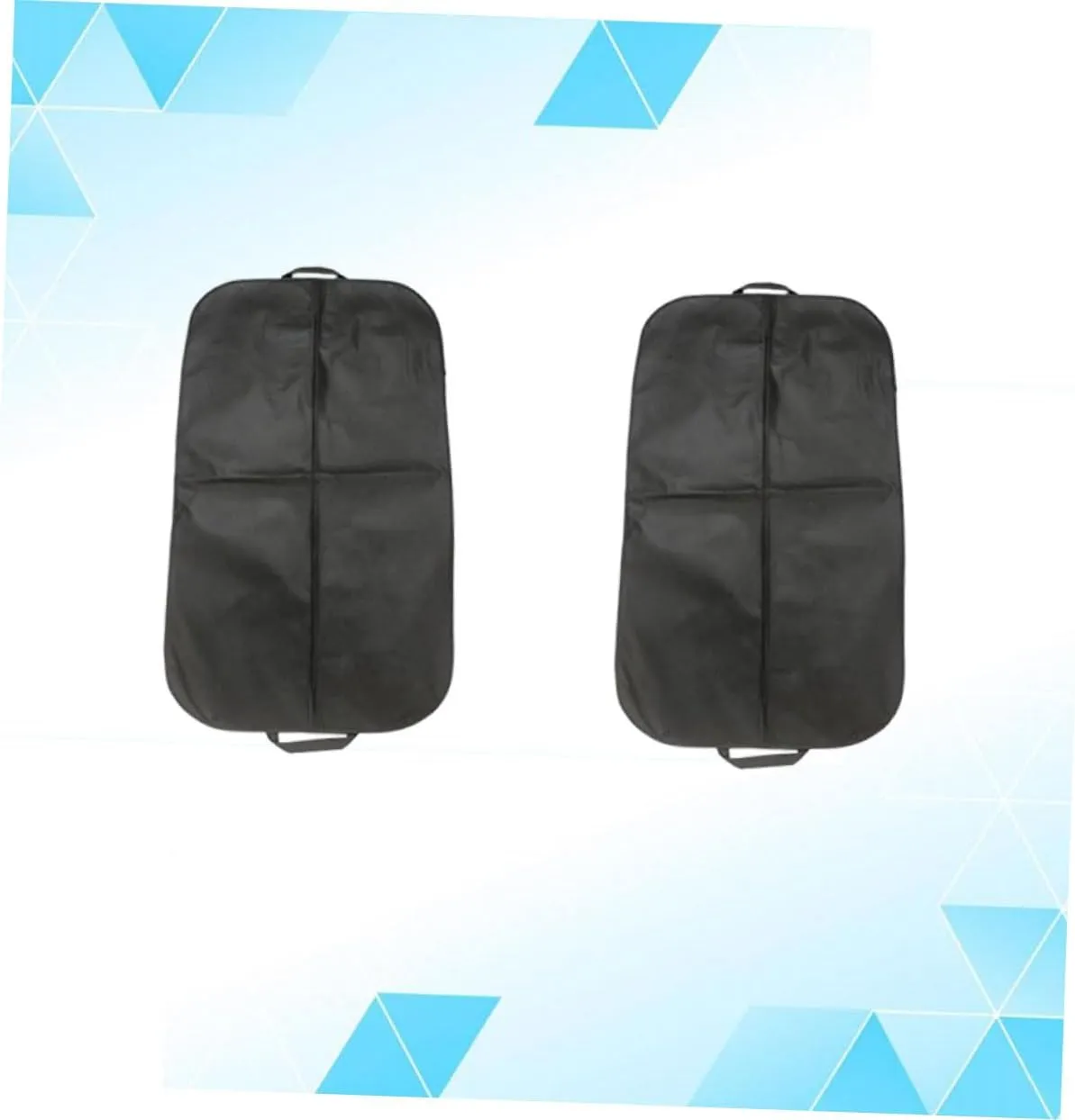 Garneck 2pcs Formal Dress Storage Bag Portable Jacket Suit Garment Bag Travel Garment Bags for Clothes Storage Closets Clothing Cover Black