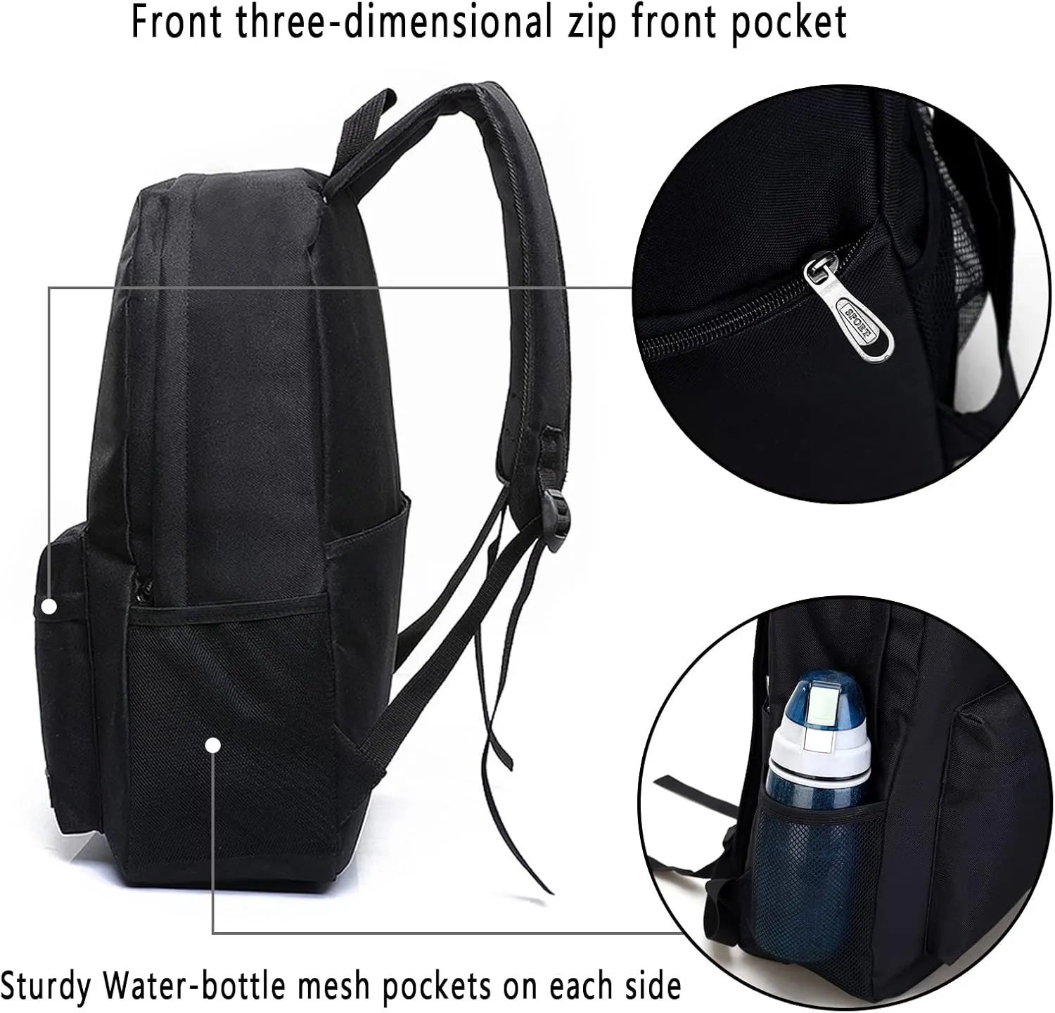 Gothic Broken Heart Skull Drip Unisex Classic Canvas Backpack for School Bookbag Laptop Bag