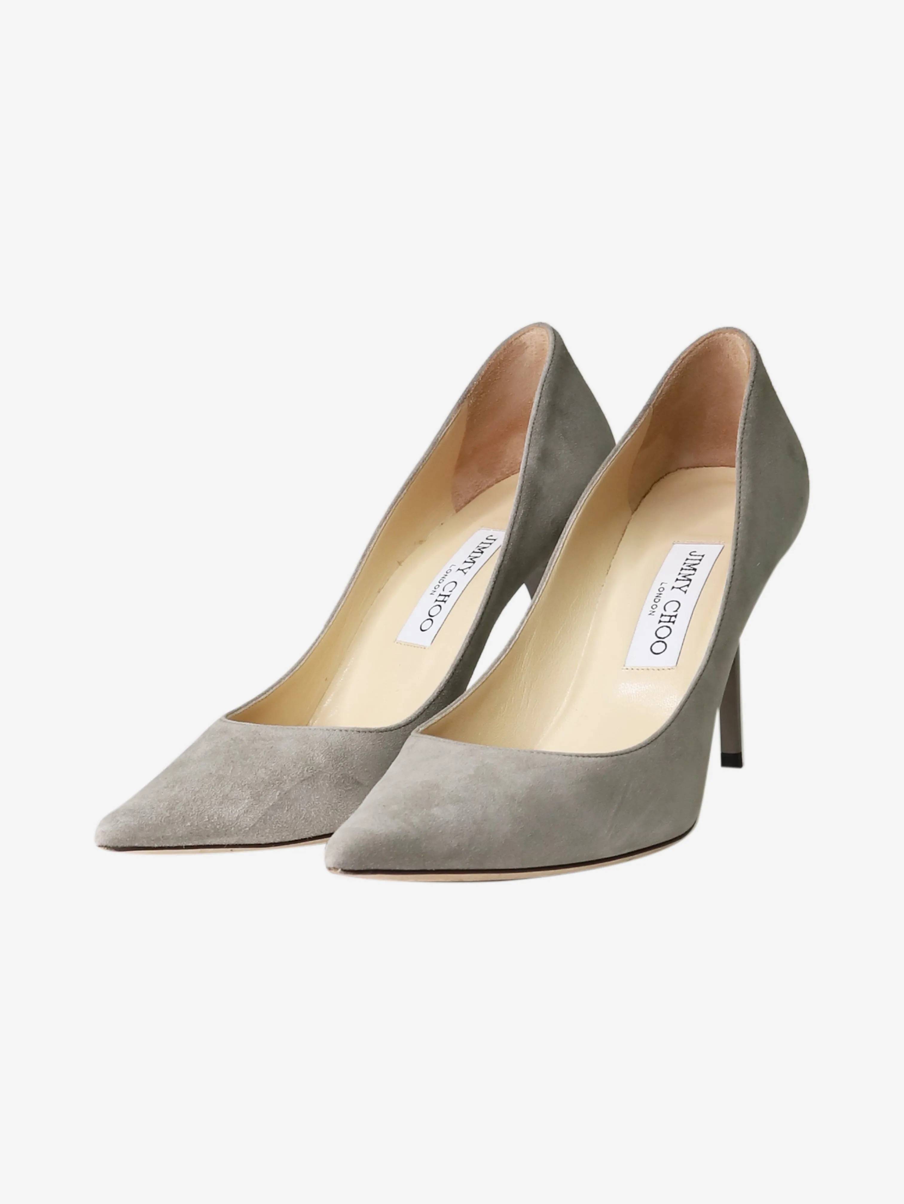 Grey suede pumps - size EU 39