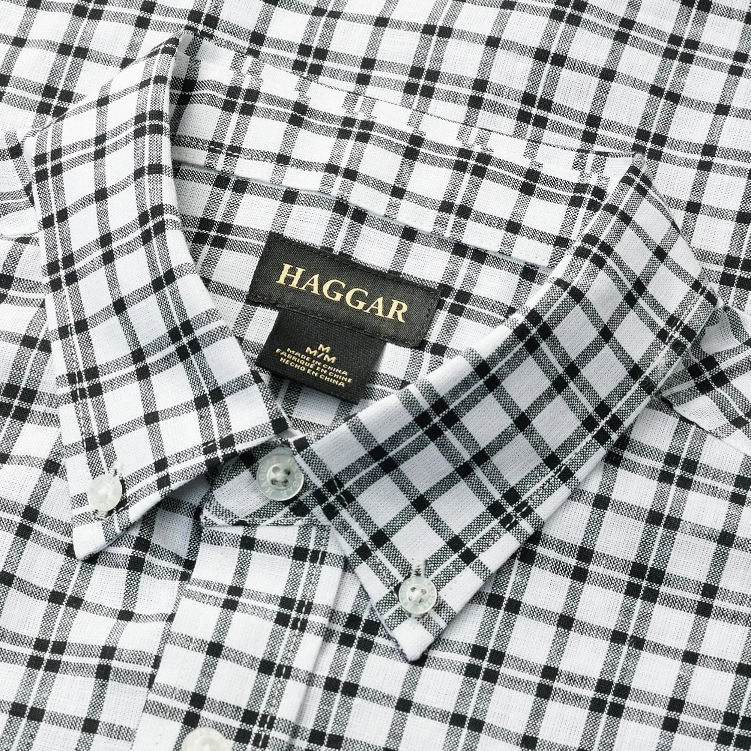 Haggar Men's Life Khaki Short Sleeve Button-Down Casual Linen Shirt