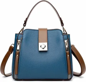 Handbag for Women PU Leather Bucket Shuolder Bag Handle Bag Shopping Crossbody Bag