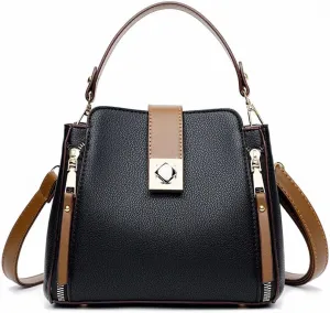 Handbag for Women PU Leather Bucket Shuolder Bag Handle Bag Shopping Crossbody Bag