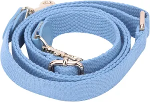 Handmade DIY Luggage Parts Adjustable Crossbody Bag Leather Strap with Metal Hook for Briefcase Messenger Shoulder Duffel Bag for CBD065-066Coffee (Blue)