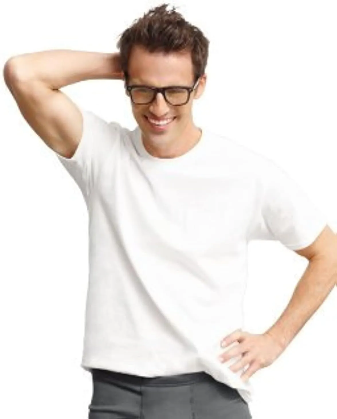 Hanes Men's Control Crew Neck Undershirt-Multiple Packs Available