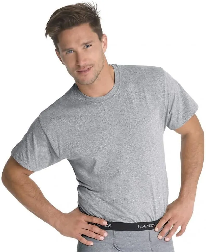 Hanes Men's Control Crew Neck Undershirt-Multiple Packs Available