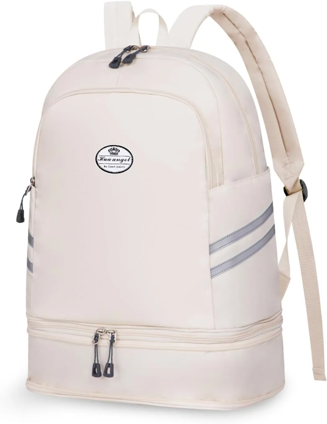 HUA ANGEL Waterproof Carry on Backpack for Men & Women Lightweight Laptop Travel Backpack with Shoe Compartment for Sports