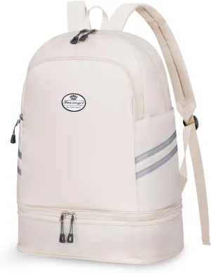 HUA ANGEL Waterproof Carry on Backpack for Men & Women Lightweight Laptop Travel Backpack with Shoe Compartment for Sports