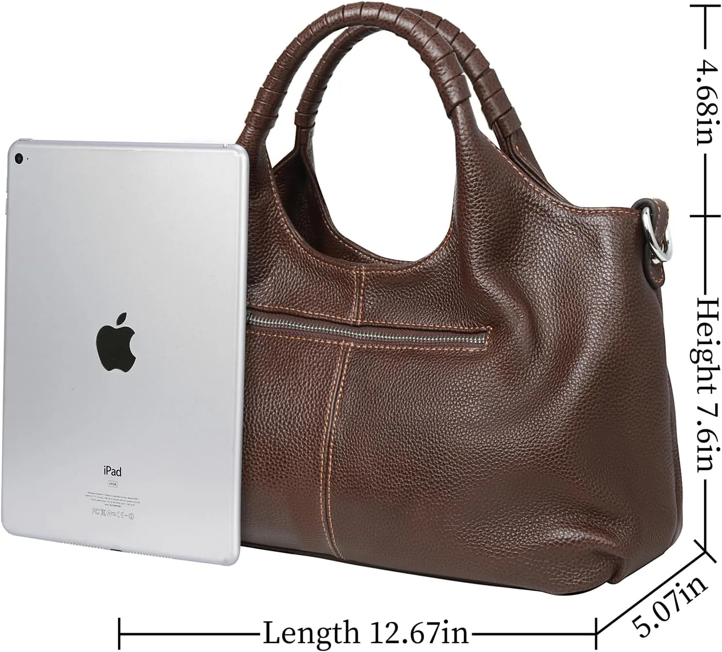 Iswee Genuine Leather Shoulder Bags Purses and Handbags for Women Satchel Designer Cross Body Hobo Medium Size Tote