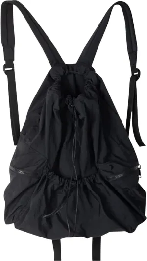 Juoxeepy Nylon Backpack for Women Men Lightweight Waterproof Drawstring Backpack Outdoor Travel Daypack Casual Rucksack for Gym Sports