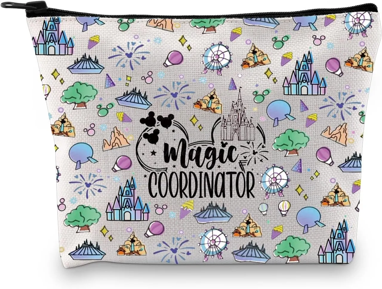 JYTAPP Makeup Bag Magic Magical Kingdom Gift Vacation Trip Gift Magic Mouse Family Trip Gift