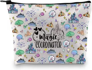 JYTAPP Makeup Bag Magic Magical Kingdom Gift Vacation Trip Gift Magic Mouse Family Trip Gift