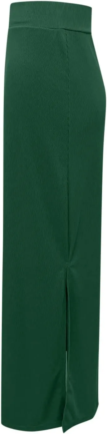 Ladies Skorts Skirt for Women Ribbed Wrap Slit Pencil Criss Cross Basic Maxi Long Skorts 2025 Regular Fit