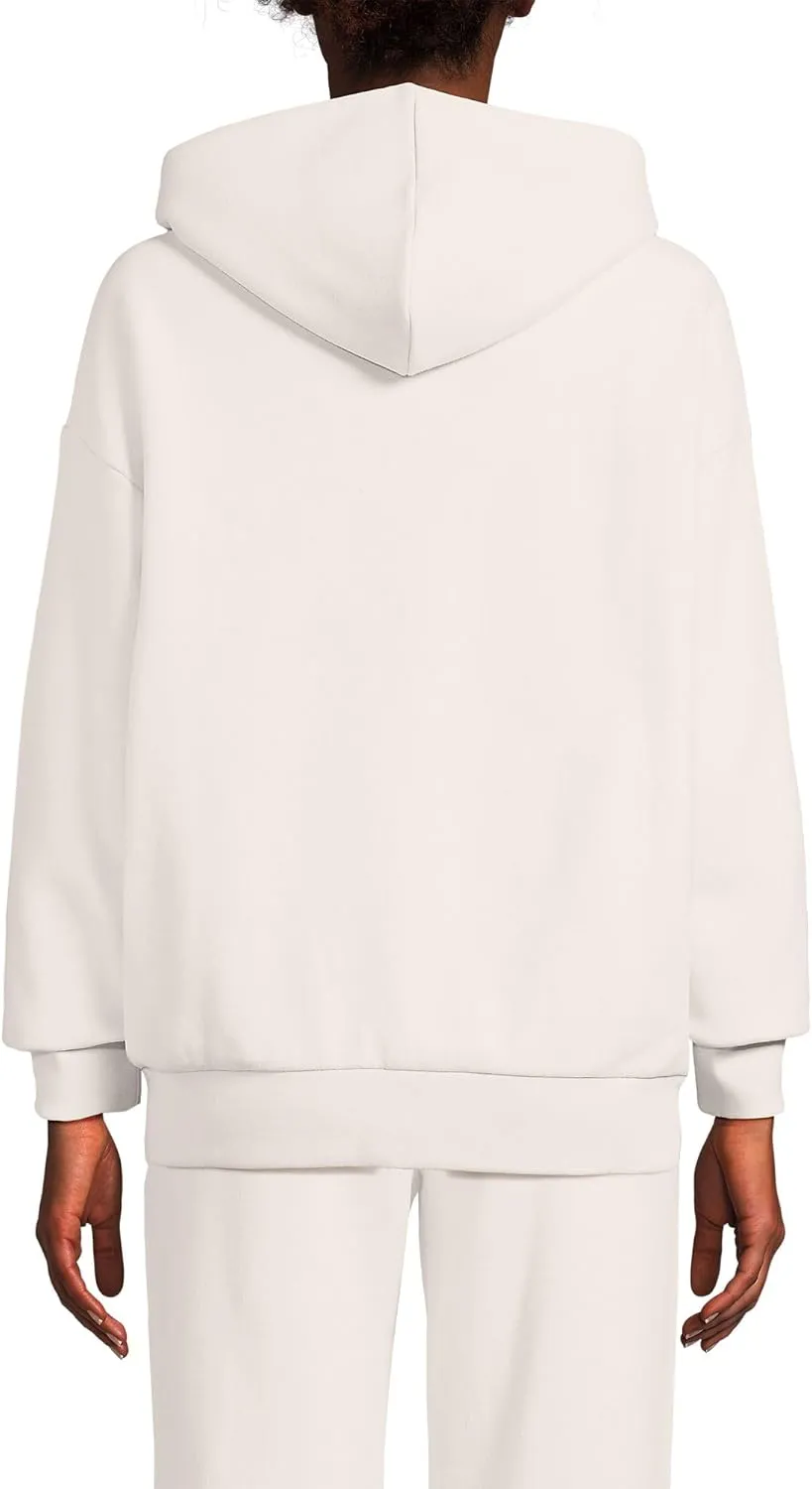 Lands' End Women's Serious Sweats Relaxed Long Sleeve Hoodie Sweatshirt
