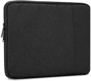 Laptop Bag 15.6'' in Black  Notebook Computer Cover Made of Fabric with Velvet Lining, Compartment and Anti-Scratch Zipper  Protection Sleeve Case