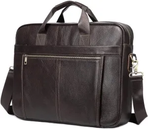 Laptop Bag Men Leather Bag Briefcase Leather Messenger Bag Document Computer Briefcase
