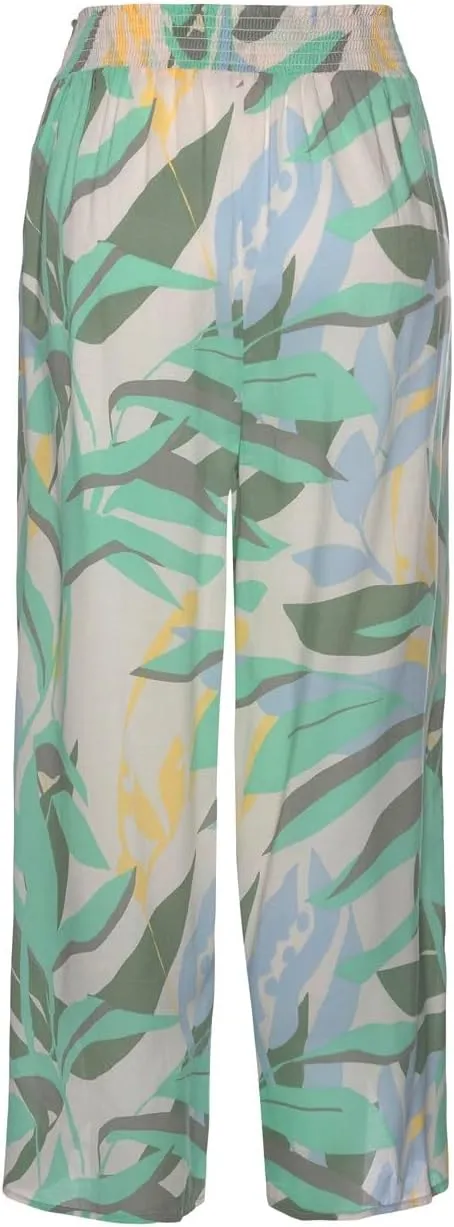 LASCANA Women's High Slit Wide Leg Pants