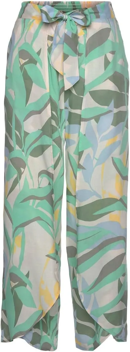 LASCANA Women's High Slit Wide Leg Pants