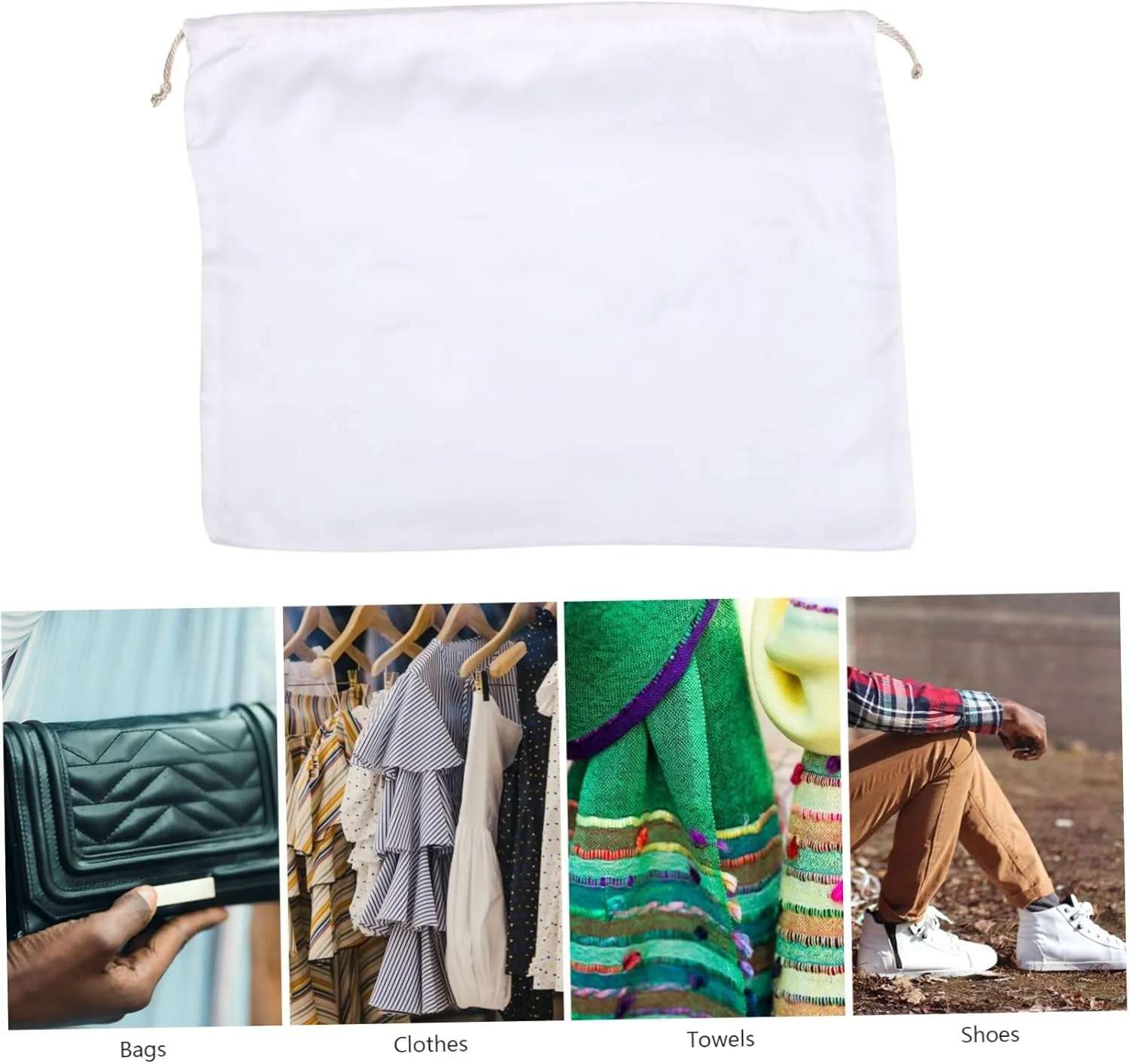 LIFKOME 2pcs Drawstring Household Bag Set Large Volume Dustproof Bag for Bedding Blankets Dolls and Easy to Fold