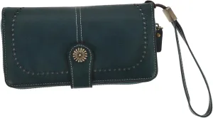 LIFKOME Zipper Wallet Wristlet Large Capacity Sturdy Coin Purse for Women Zipper Change Purse
