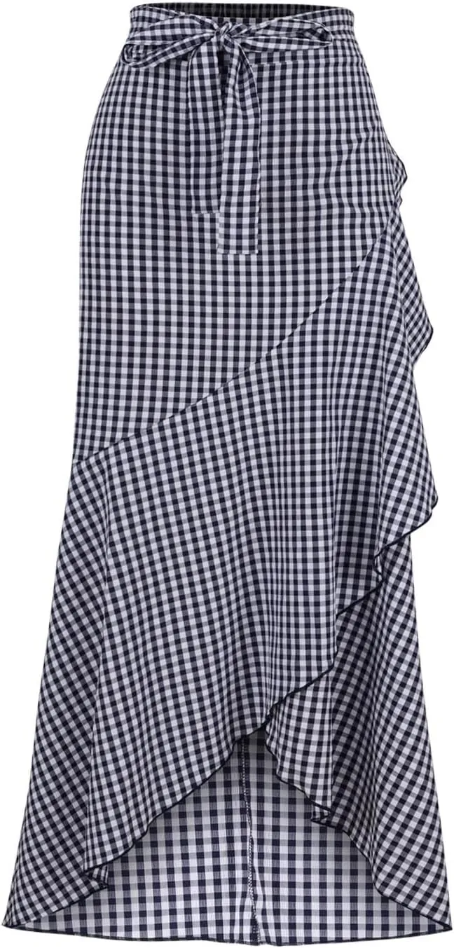 Loose Fit Skorts for Women Maxi Long Elegant Wrap High Cut Criss Cross Skort Women 2025