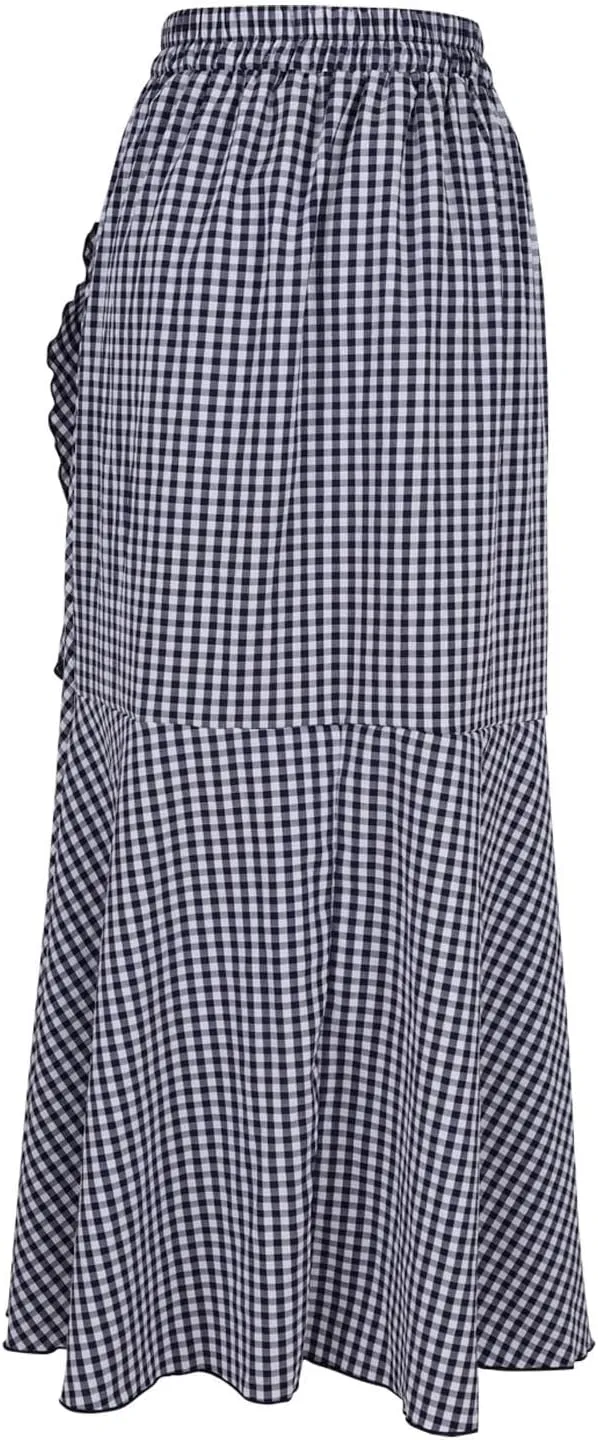 Loose Fit Skorts for Women Maxi Long Elegant Wrap High Cut Criss Cross Skort Women 2025