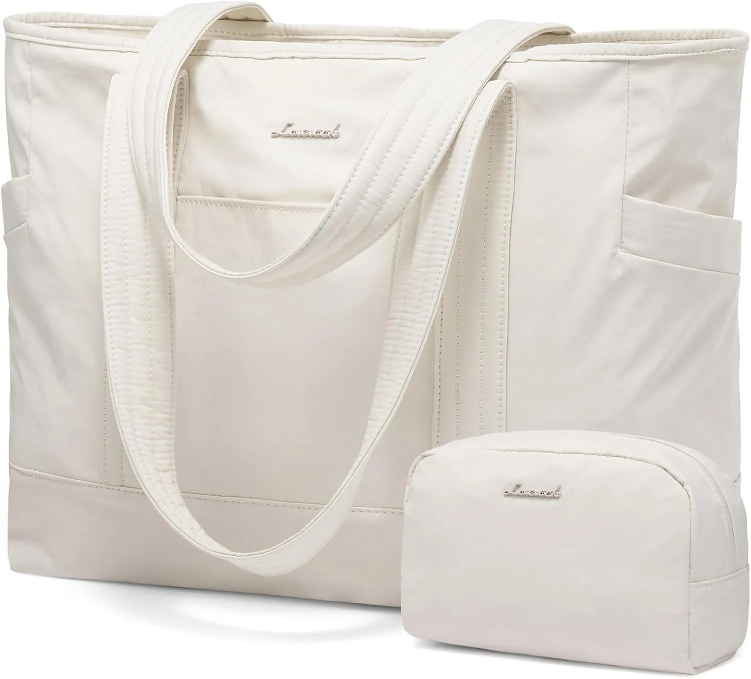 LOVEVOOK Tote Bag for Women,Lightweight Gym Tote Bag with Zipper,Work Tote with Laptop Pocket,Nurse Dance Yoga Bag for Travel