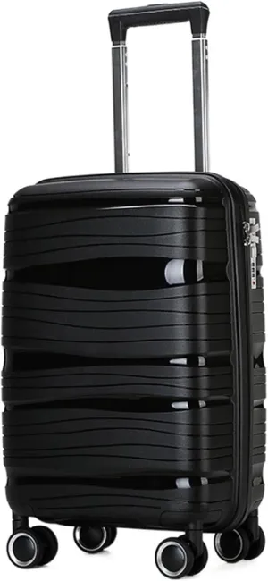 Luggage Travel Suitcase With Spinner Wheels,Lightweight Ergonomic Handles, Traveling Suitcases Trolley Suitcase (Color : Black, Size : 24inch)