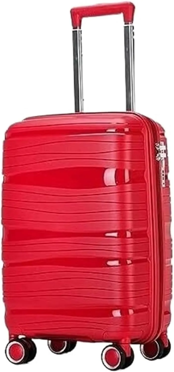 Luggage Travel Suitcase With Spinner Wheels,Lightweight Ergonomic Handles,Carry On Luggage Trolley Suitcase (Color : A, Size : 20in)